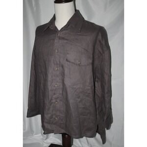 8 AM Made in USA XL Relaxed Light Purple Roll Tab Sleeve Shirt Women's